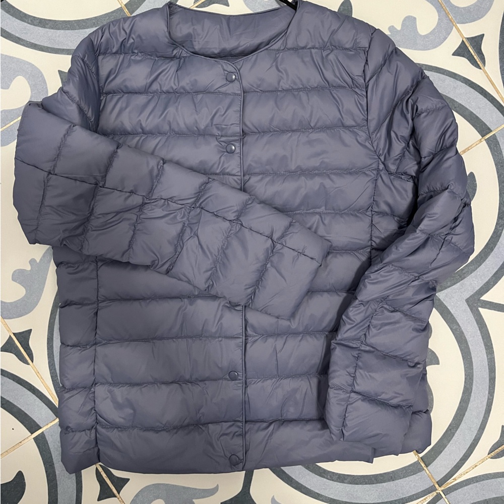 Kids Down Dusty Blue Puffer Jacket